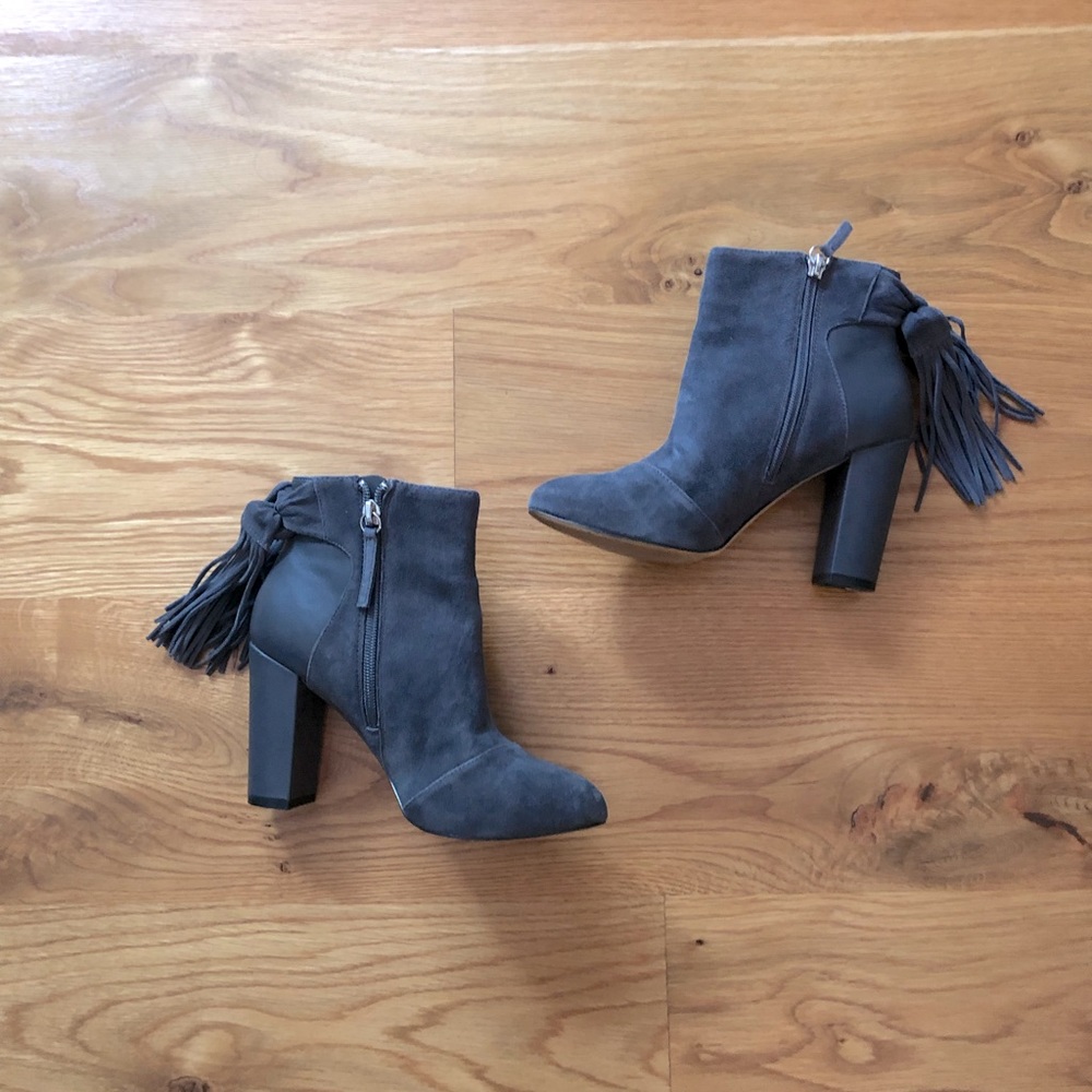 WHBM Suede heeled booties